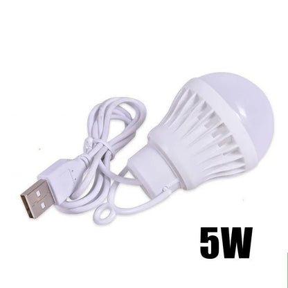 1/2pc 3W/5W/7W Usb Bulb Light Portable Lamp Led for Hiking Camping Tent Travel Work with Notebook Christmas for Home by Anti Spier