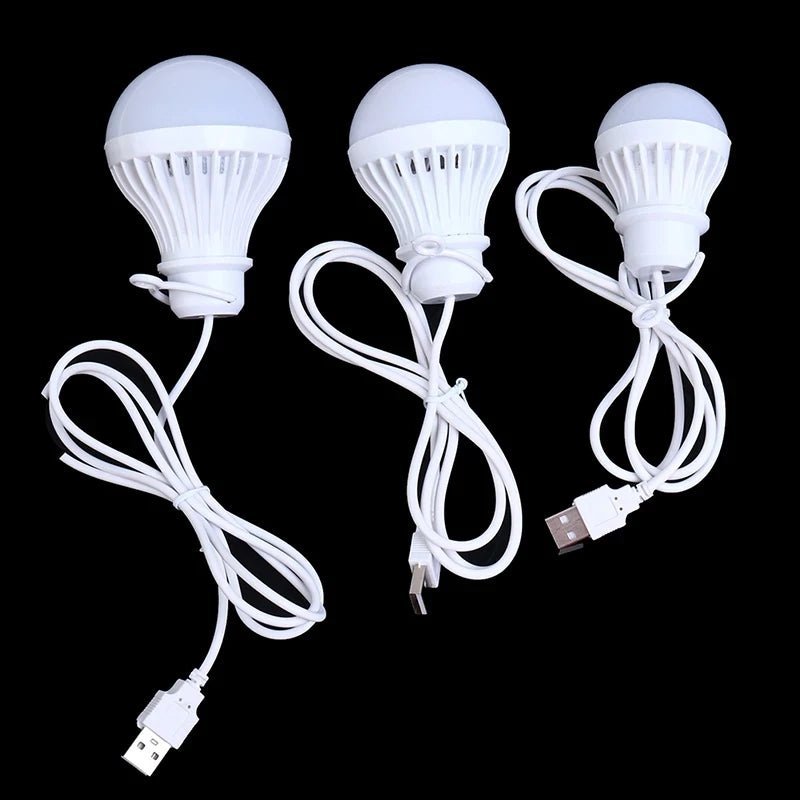 1/2pc 3W/5W/7W Usb Bulb Light Portable Lamp Led for Hiking Camping Tent Travel Work with Notebook Christmas for Home by Anti Spier