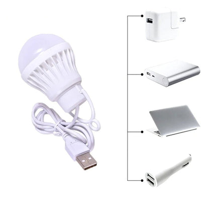 1/2pc 3W/5W/7W Usb Bulb Light Portable Lamp Led for Hiking Camping Tent Travel Work with Notebook Christmas for Home by Anti Spier