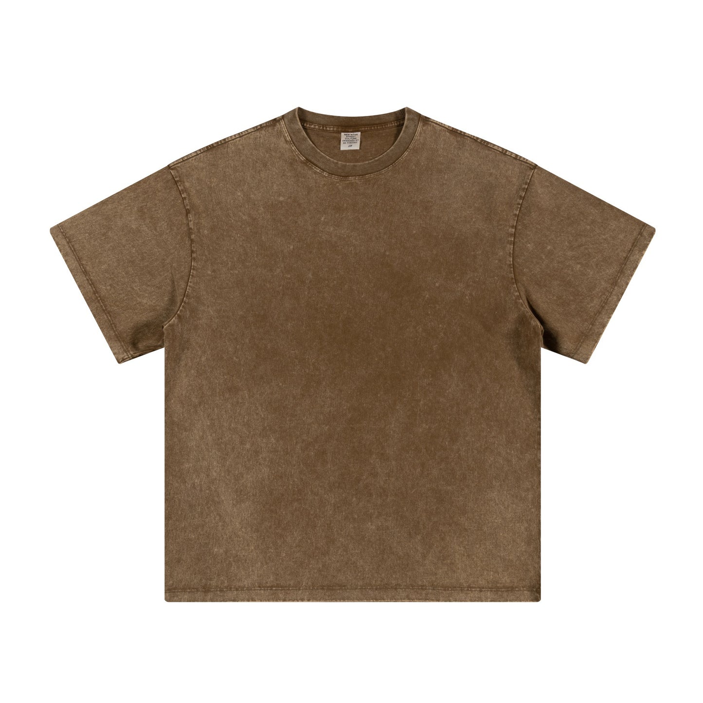 Men's summer American youth fashion brand heavy all neckline cotton short sleeve loose trend T-shirt men by Hypersku