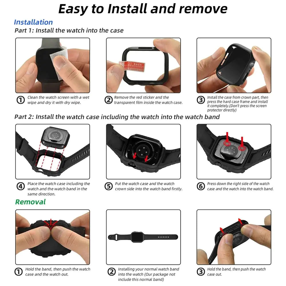 Sport Case And Strap Watch by Anti Spier