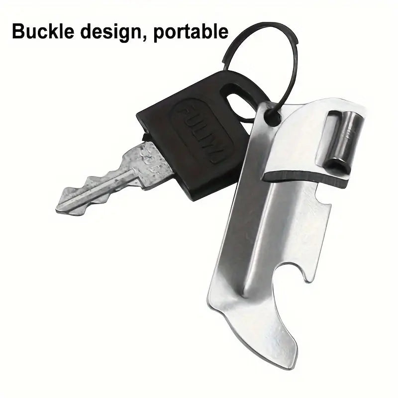 Stainless Steel Bottle Opener | 3pcs Stainless Steel Folding Bottle Opener Set | Versatile Manual, Ideal for Camping and Everyday Use, Includes 3 Interchangeable Grips, Camping Essentials, Sleek Metallic Finish, Durable Construction, Camping Accessories by Anti Spier