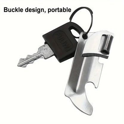 Stainless Steel Bottle Opener | 3pcs Stainless Steel Folding Bottle Opener Set | Versatile Manual, Ideal for Camping and Everyday Use, Includes 3 Interchangeable Grips, Camping Essentials, Sleek Metallic Finish, Durable Construction, Camping Accessories by Anti Spier