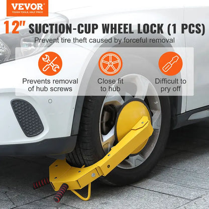 Wheel Lock Clamp, 1 Pack Trailer Wheel Lock, Heavy-Duty Anti Theft Tire Lock, Adjustable Tire Boot Lock, Trailer Wheel Locks for RV Trailers, Cars, Trucks, SUVs by Anti Spier