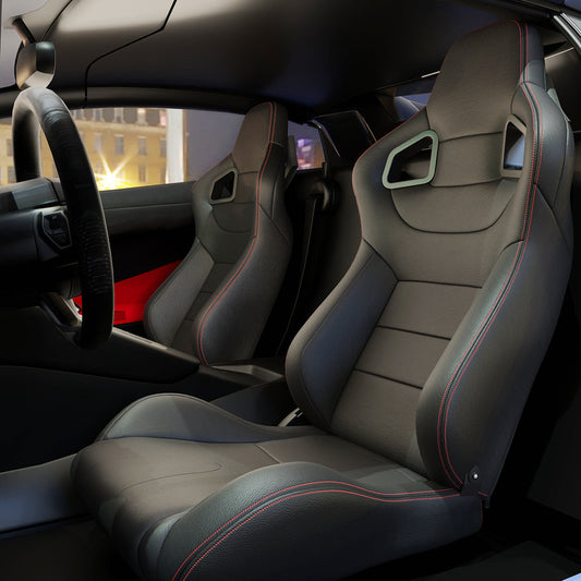 Two Universal Bucket Racing Seats -seat Bracket Not Included by Anti Spier