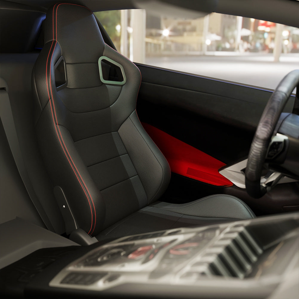Two Universal Bucket Racing Seats -seat Bracket Not Included by Anti Spier