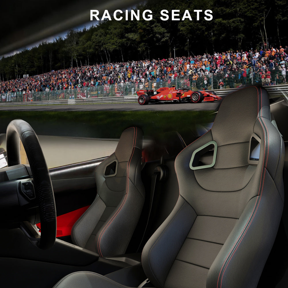 Two Universal Bucket Racing Seats -seat Bracket Not Included by Anti Spier