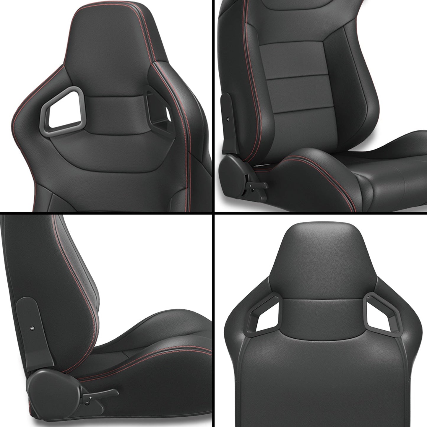 Two Universal Bucket Racing Seats -seat Bracket Not Included by Anti Spier