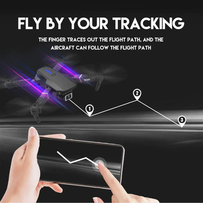 2023 New RC Drone With 4K HD Dual Camera WiFi FPV Foldable Quadcopter +4 Battery by Anti Spier