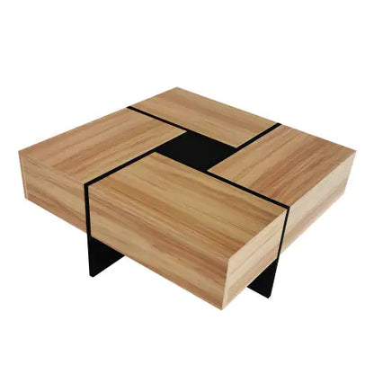 Unique Design Coffee Table With 4 Hidden Storage Compartments by Anti Spier