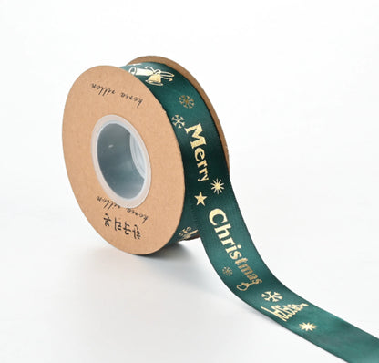 Ribbon Printed Christmas Design Decoration Gift Packing by Anti Spier