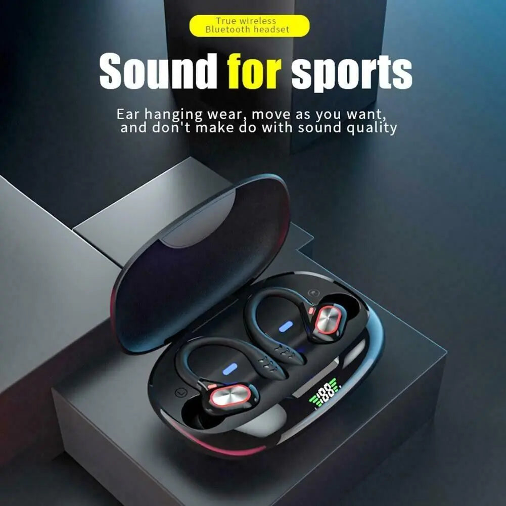 Bluetooth Headset 5.1 True Wireless Earphones Earbuds Headphones HiFi Sport TWS by Anti Spier