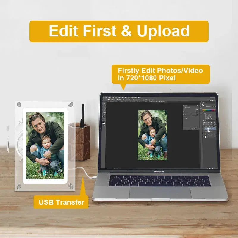 Acrylic Digital Photo Frame Gift by Anti Spier