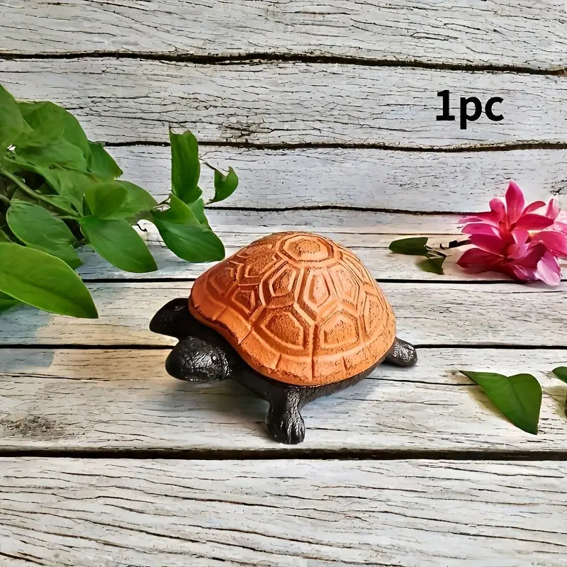 Heavy-Duty Cast Iron Turtle Key Box with Flip-Top Lid - Hidden Key Hider for Door, Garden, Patio - Spare Key Storage - Indoor/Outdoor - Home, Office, Cabin - Outdoor Concealment, Durable, Unique Organizer by Anti Spier