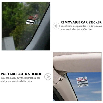 300 Oil Change Service Reminder Stickers Clear Window Lite Sticker Pack 2"x2" US by Anti Spier