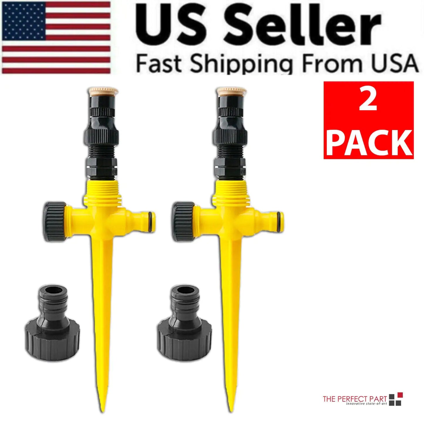 360° Rotation Auto Irrigation System Garden Lawn Sprinkler Patio Save Water USA by Anti Spier