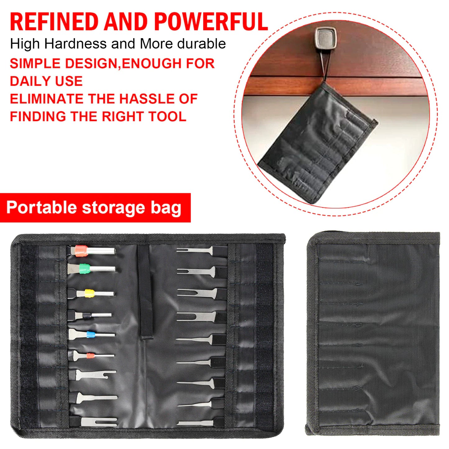 18Pcs Heavy Duty Thick Car Terminal Removal Kit Wire Connector Pin Release Tool by Anti Spier