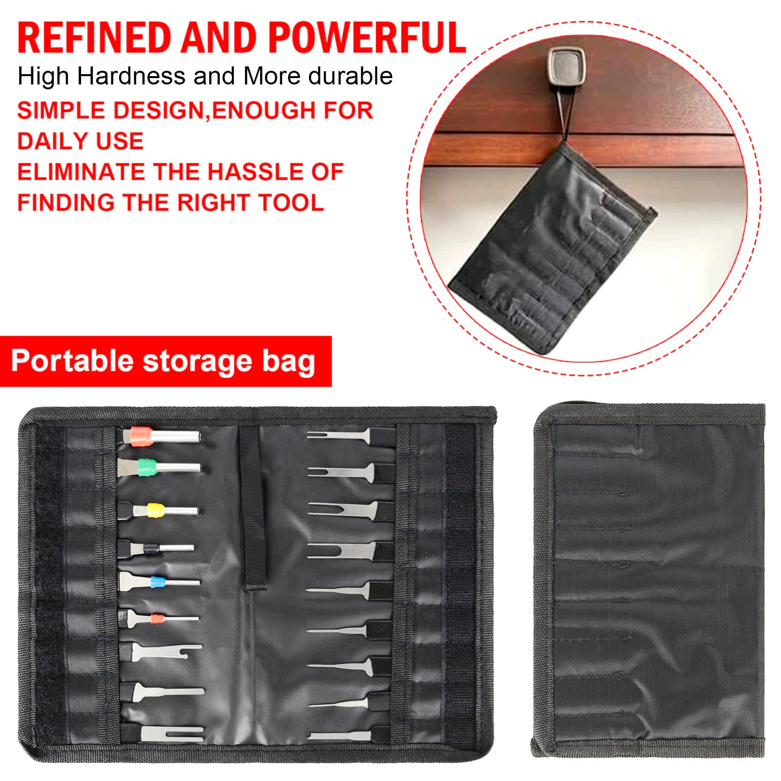 18Pcs Heavy Duty Thick Car Terminal Removal Kit Wire Connector Pin Release Tool by Anti Spier