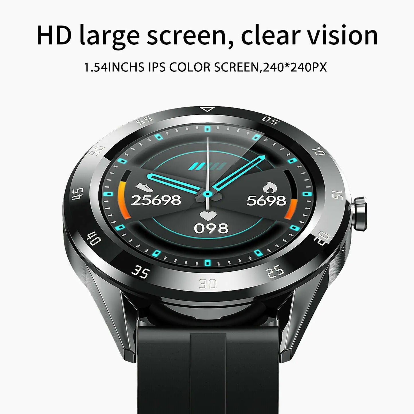 Waterproof Bluetooth Smart Watch Phone Mate Heart Rate Tracker For iOS Android by Anti Spier