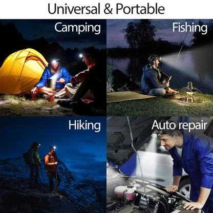 LED Headlamp Flashlight Tactical Brightest Light Camping Hunting by Anti Spier