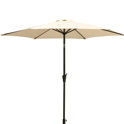9' Pole Umbrella With Carry Bag, Creme by Dropsure