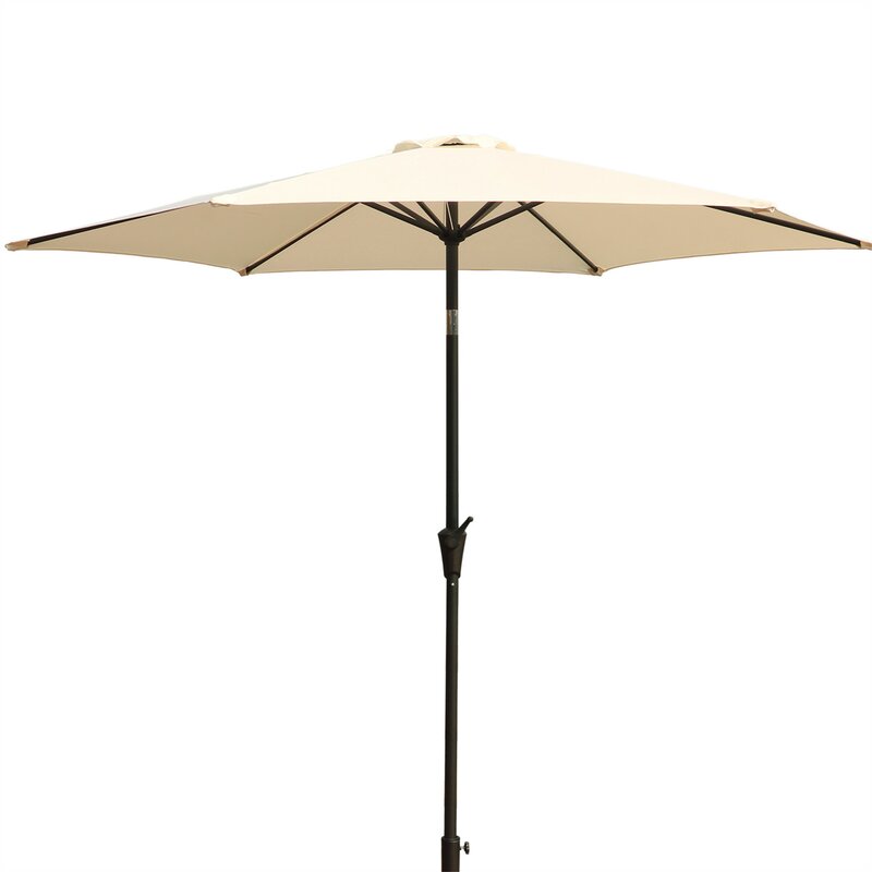 9' Pole Umbrella With Carry Bag, Red by Dropsure