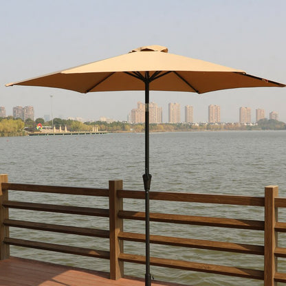 9' Pole Umbrella With Carry Bag, Red by Dropsure
