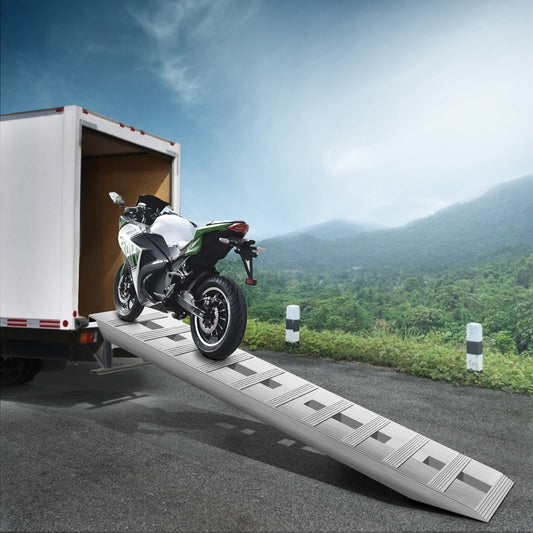 VEVOR 60'X 12 X 2.5inch Aluminum Trailer Ramps 6000LBS Total Beavertail Hook End 1 Pair 2 Ramps by Anti Spier