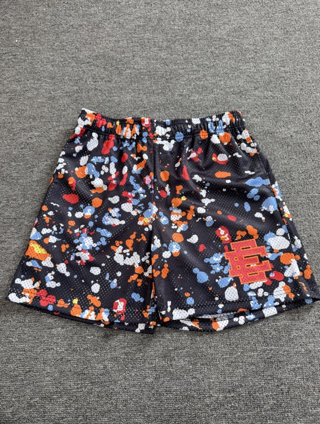 American-style knee-length pants EE sunrise oil painting style mesh capri pants quick-drying shorts for men by Hypersku