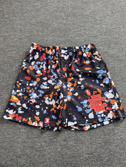 American-style knee-length pants EE sunrise oil painting style mesh capri pants quick-drying shorts for men by Hypersku