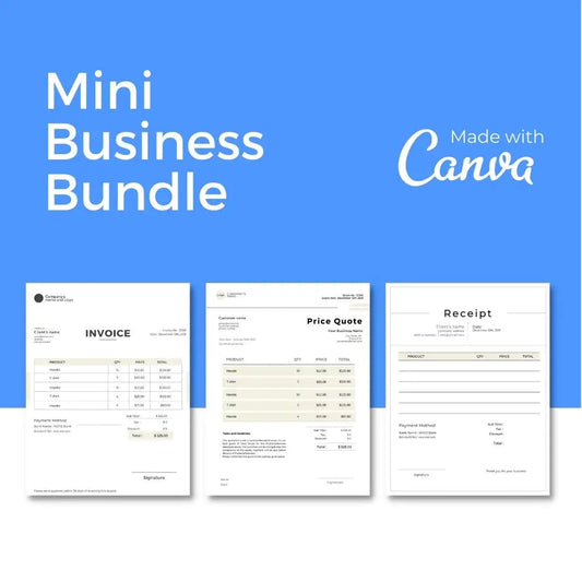 Downloadable 5 Page Business Template Bundle Style #2 by Anti Spier