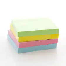 100 Ct. 3x3 Pastel Stick On Notes (4/Pack) – Sticky Notes by Anti Spier