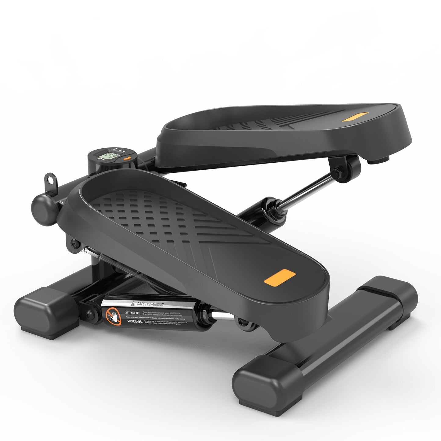 Home Office Exercise 330LBS Capacity Mini Stepper With Resistance Bands And LCD Monitor by Anti Spier