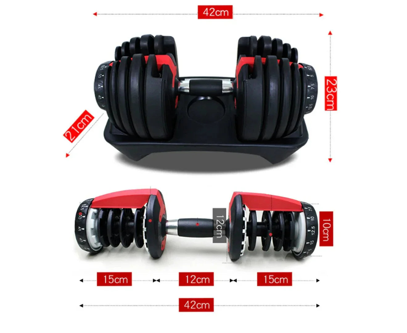 Adjustable Dumbbell Set by Anti Spier