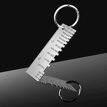 2PCS Thickness Gage Sheet Metal Gauge Measuring Tool Wire Gauge Stainless Steel by Anti Spier