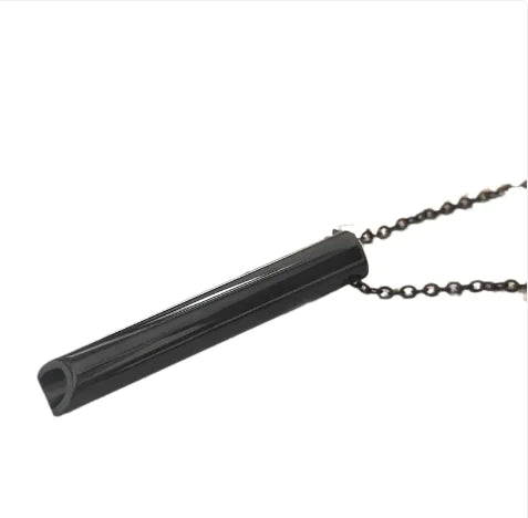 Titanium Whistle Steel Pendant Necklace by Anti Spier
