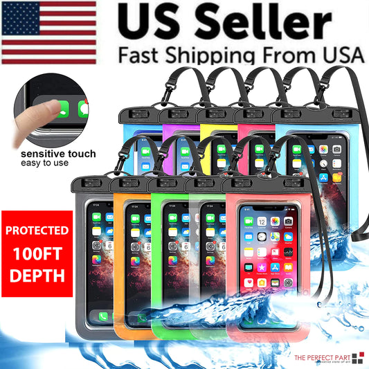 3 Pack Waterproof Floating Cell Phone Pouch Dry Bag Case Cover For Phone Samsung by Anti Spier