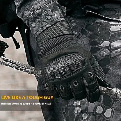 Tactical Motorcycle Motocross Full Finger Gloves Motorbike Riding Racing Mittens by Anti Spier