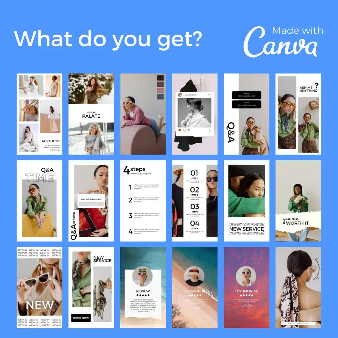 Downloadable Instagram Story 100 Template by Anti Spier