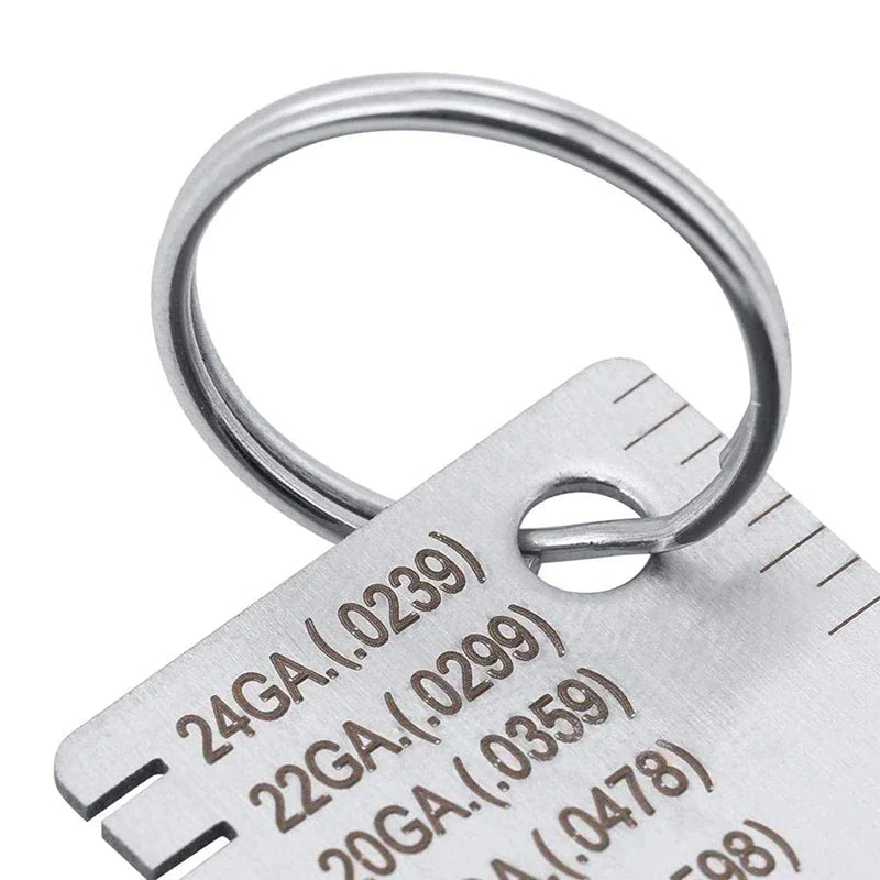 2PCS Thickness Gage Sheet Metal Gauge Measuring Tool Wire Gauge Stainless Steel by Anti Spier