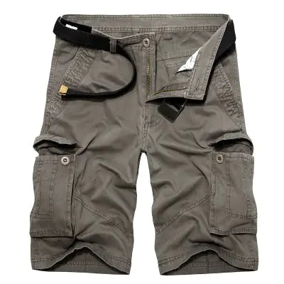 Plus Size Men's Multi Pocket Cargo Shorts by Anti Spier