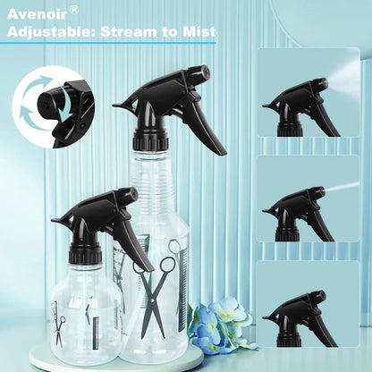 Mister Spray Bottle, 250ml & 500ml Adjustable Spray Storage Container for Hair, Plant and Home Cleaning 250ml & 500ml Bottle by Anti Spier