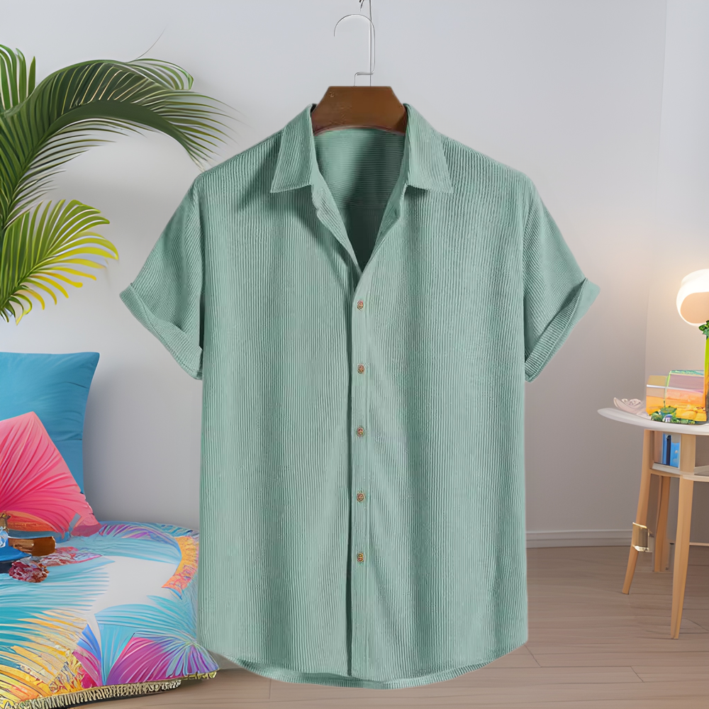 The new Hawaiian casual short-sleeved men's shirt has a handsome 3D print by Hypersku