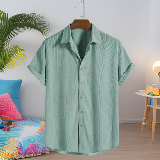 The new Hawaiian casual short-sleeved men's shirt has a handsome 3D print by Hypersku