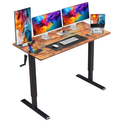 Hand-cranked Adjustable Desk by Anti Spier