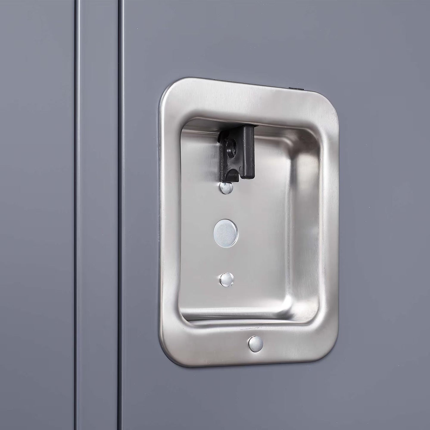 3 Employee Metal Lockers With 72 Inch High Locks, Home Gym Office, School Garage Lockers, Gray by Anti Spier