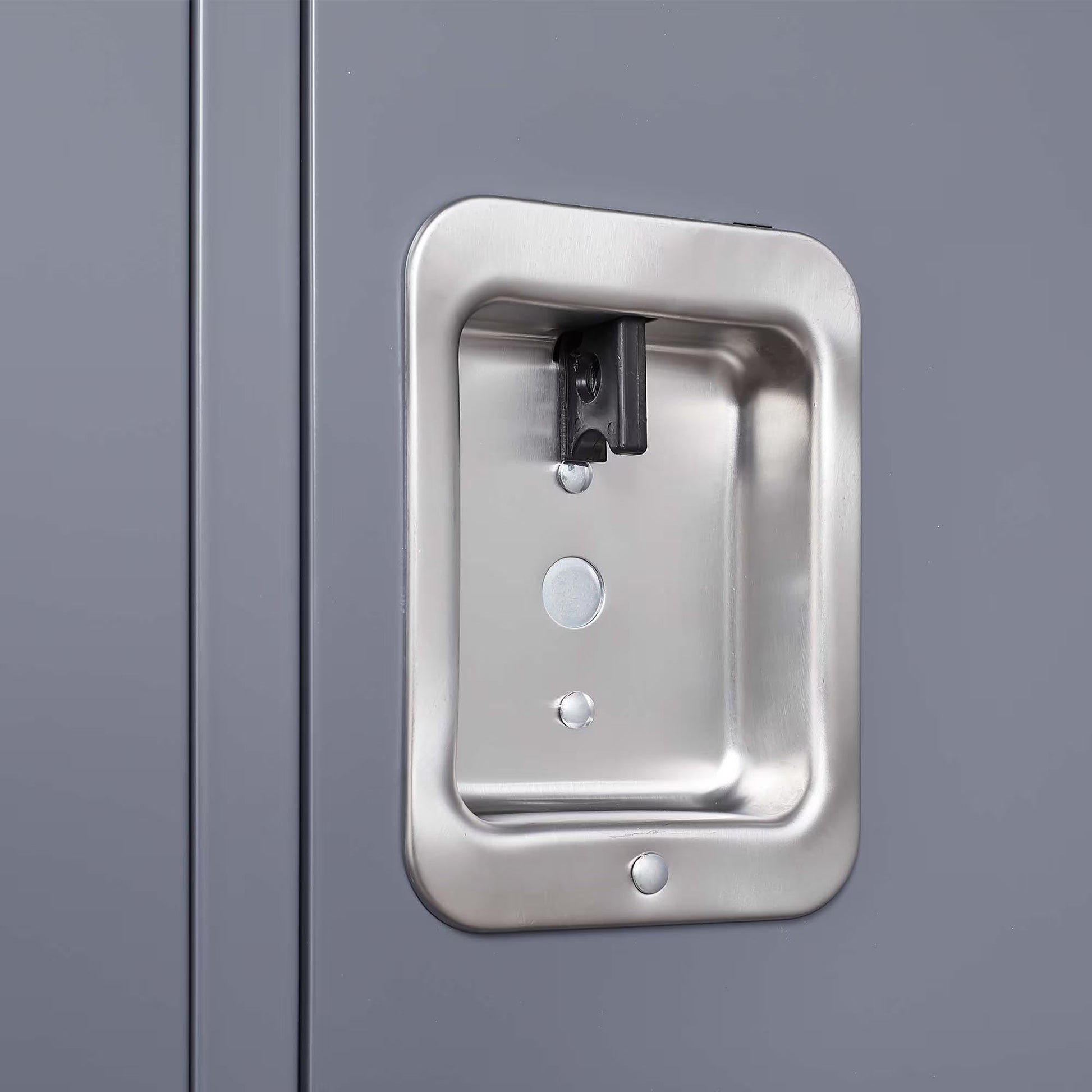 3 Employee Metal Lockers With 72 Inch High Locks, Home Gym Office, School Garage Lockers, Gray by Anti Spier