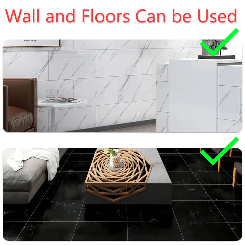 Thick Self-Adhesive Marble Floor Stickers by Anti Spier