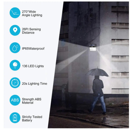 Lumina 206 LED Cluster Lights With Solar Power And Motion Sensor by Anti Spier