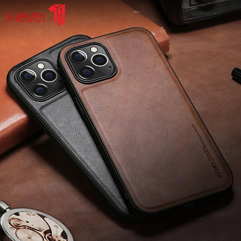 Leather iPhone Case by Anti Spier